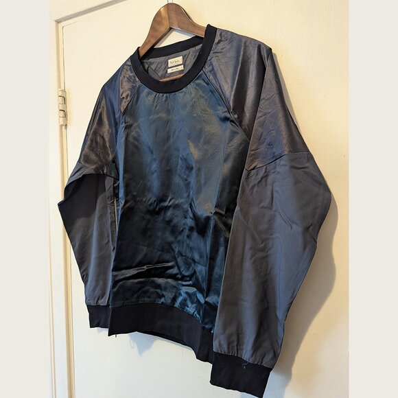 PAUL SMITH - Satin zipped crewneck sweater - Sz S - Picture 2 of 8
